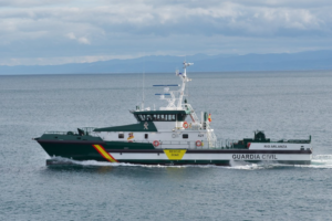 Patrol vessel of the Río family at open sea